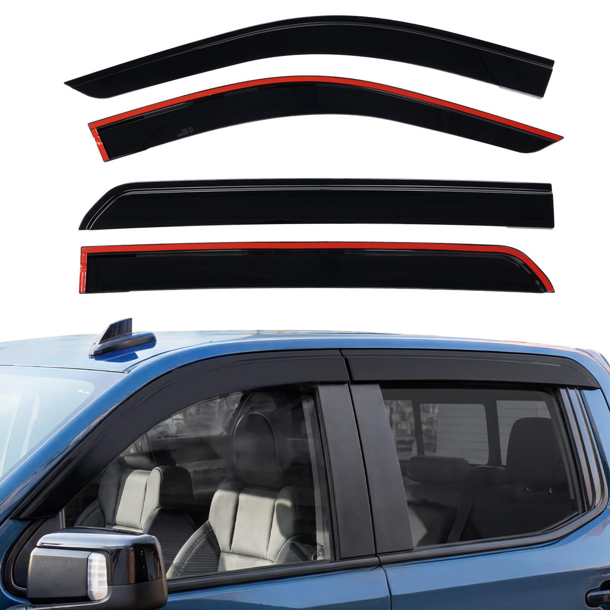 JOYTUTUS front view of packaged 4-piece visor set showing neat presentation and fit