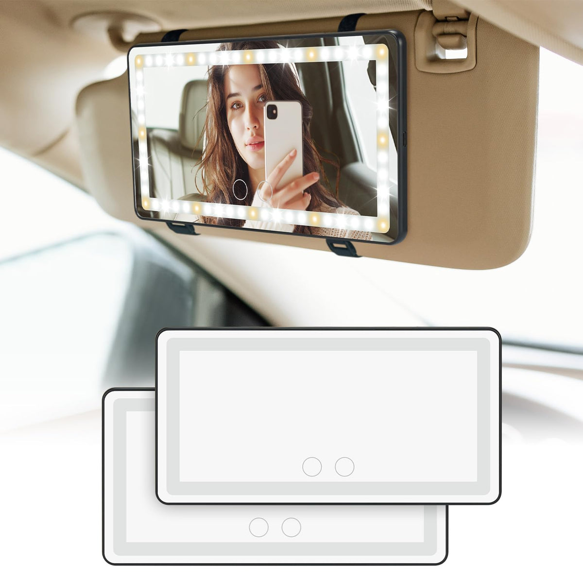 JOYTUTUS front view on visor showing slim profile and clear reflection benefit
