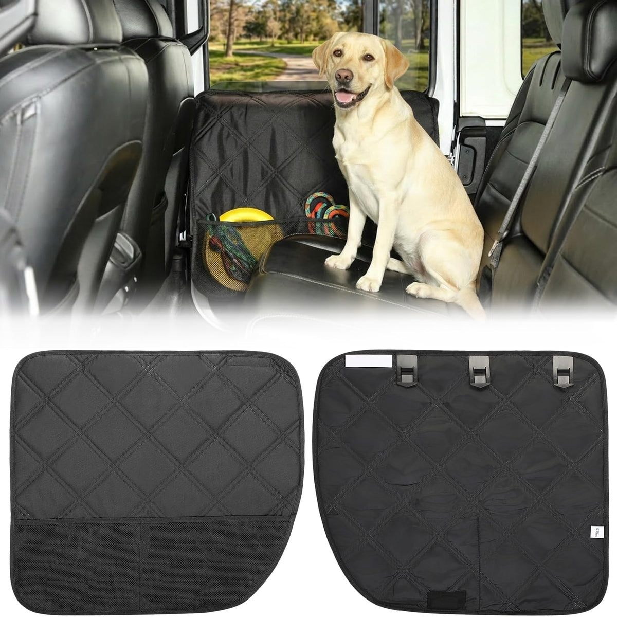 JOYTUTUS front view on Wrangler rear door showing full coverage benefit