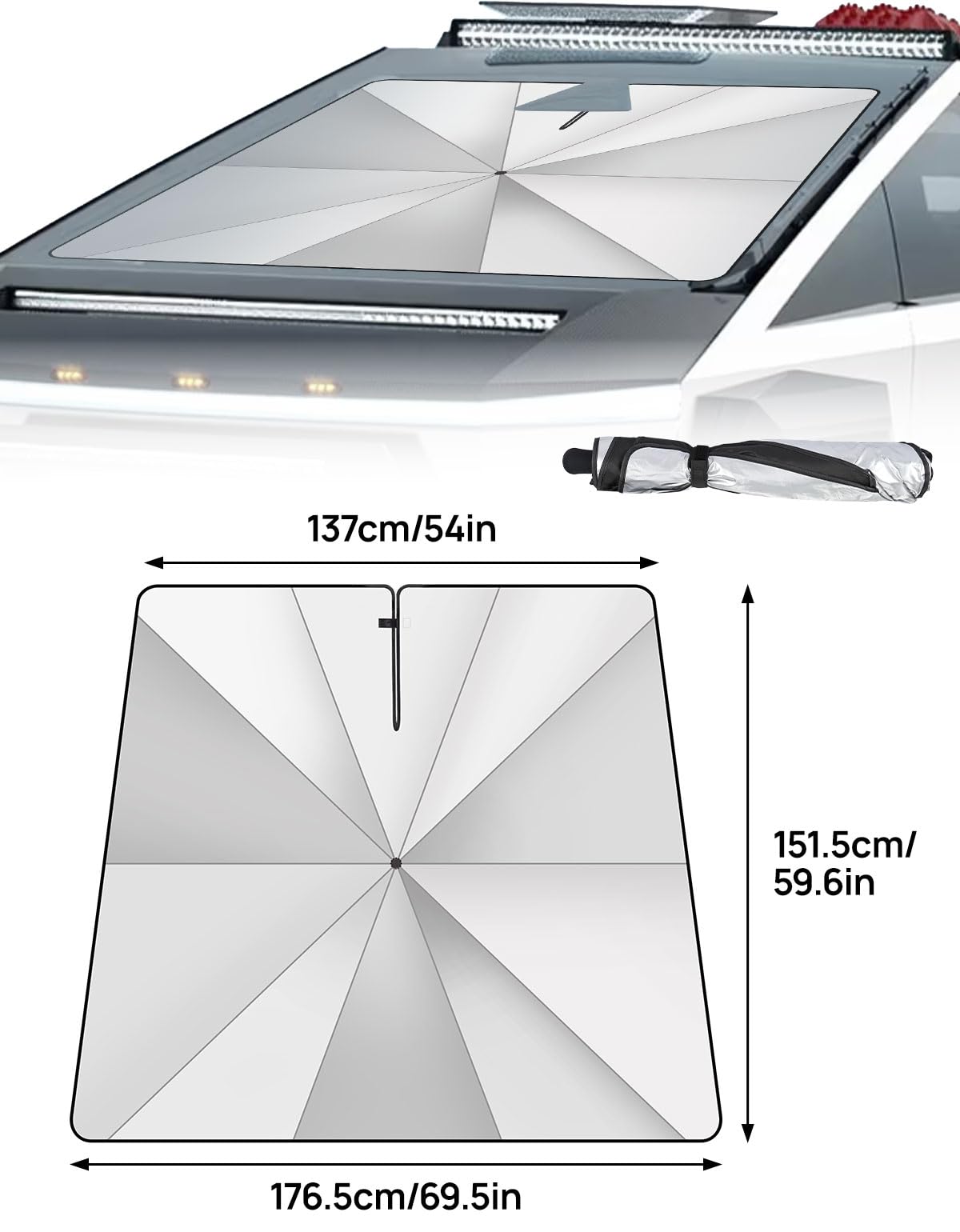 JOYTUTUS in-car installation protecting dashboard and lowering interior temperature
