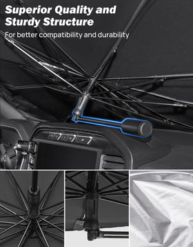 JOYTUTUS installed in car showing mirror access and improved interior shade