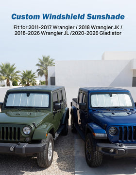 JOYTUTUS installed on Jeep front windshield reducing cabin heat