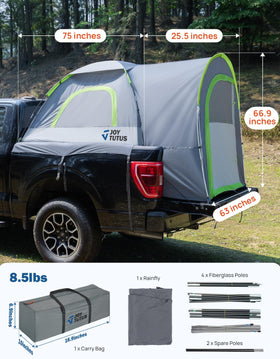 JOYTUTUS truck tent in use at campsite illustrating practical outdoor shelter
