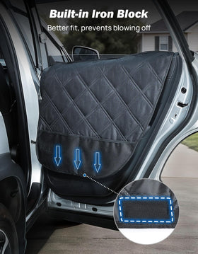 JOYTUTUS protector in use with dog riding safely and cleanly
