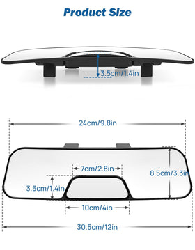 JOYTUTUS adjustable clip back view illustrating quick tool-free installation