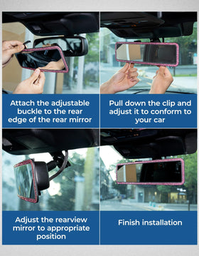 JOYTUTUS adjustable clip back shows easy tool-free installation