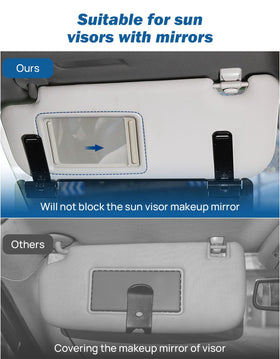 JOYTUTUS installed on driver side visor improving daytime vision