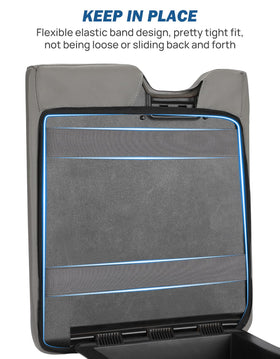 JOYTUTUS installed on jump-seat console top view providing added arm comfort