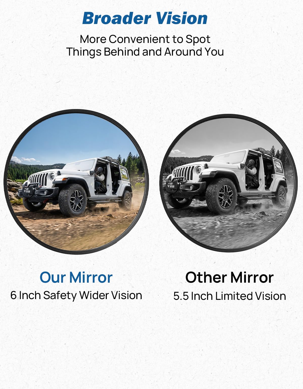 JOYTUTUS installed on Wrangler side profile for stable, no-wobble sight