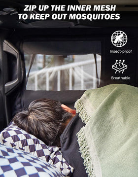 JOYTUTUS installed on Wrangler side view showing secure fit and added privacy benefit
