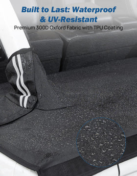 JOYTUTUS installed on Wrangler JLU rear showing secure cargo concealment benefit