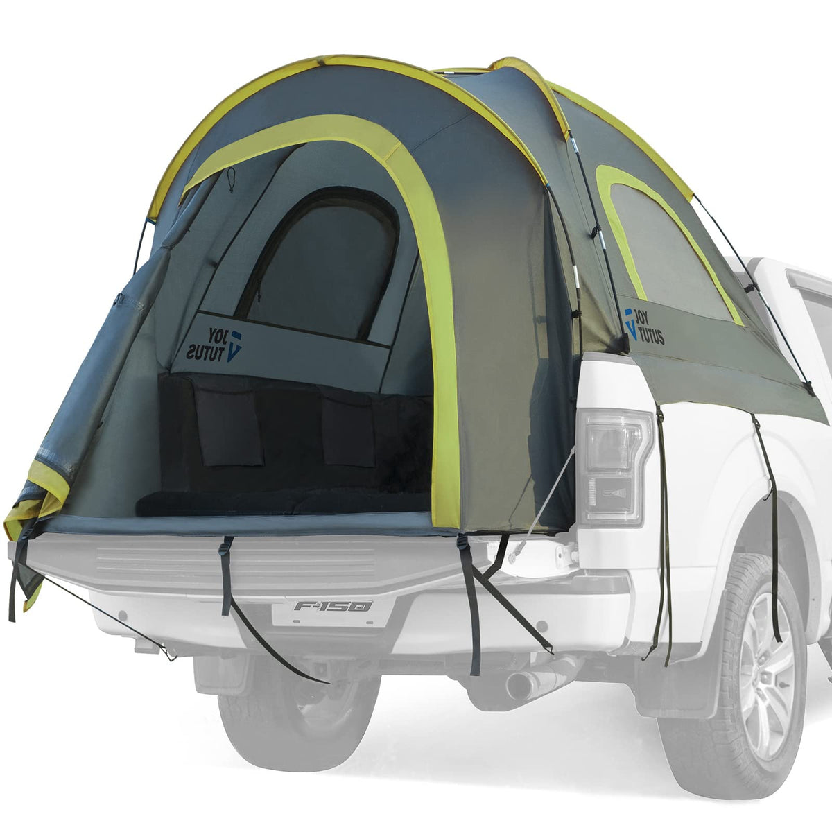 JOYTUTUS interior with air mattress showing comfortable two-person layout