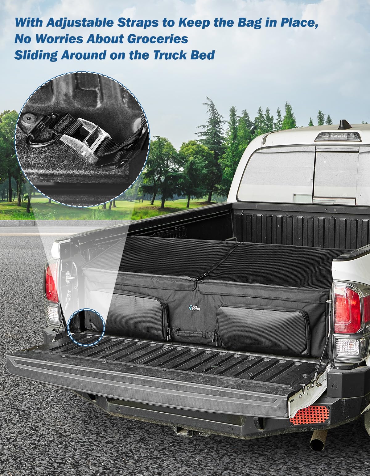 JOYTUTUS open organizer showing pockets and removable divider benefits