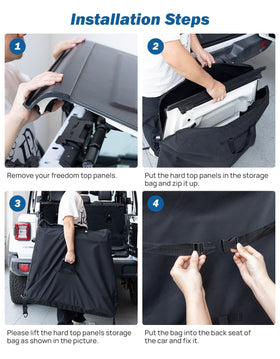 JOYTUTUS lifestyle image of transporting panels outdoors showing convenient portability