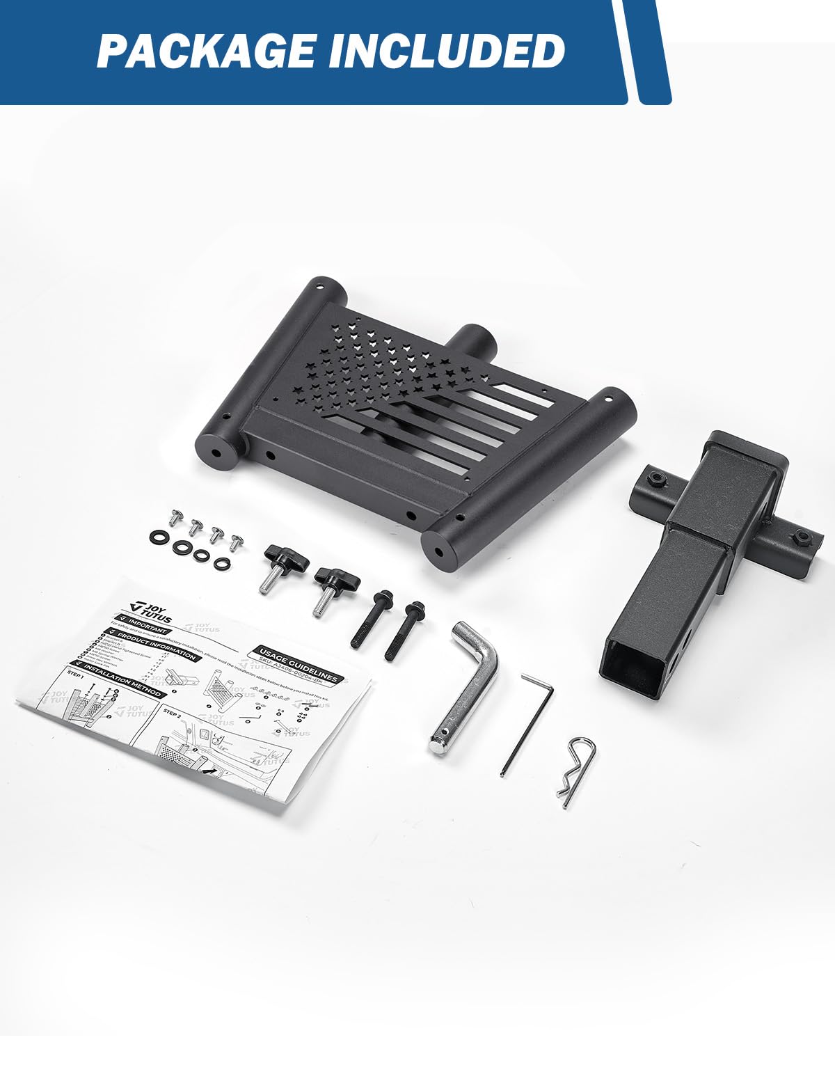 JOYTUTUS lifestyle on road trip illustrating easy installation and flag display