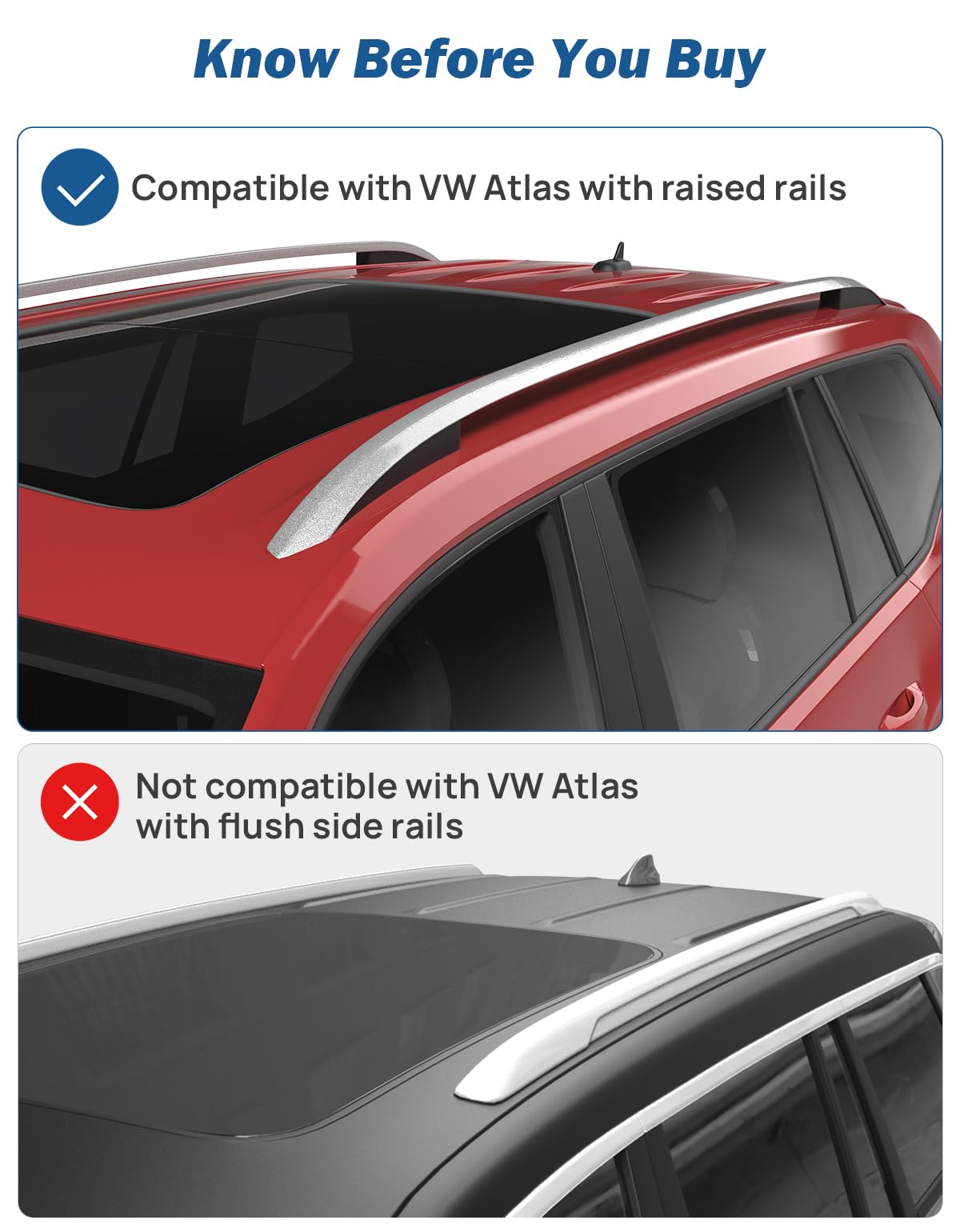 JOYTUTUS lifestyle image on VW Atlas during trip conveying added storage freedom