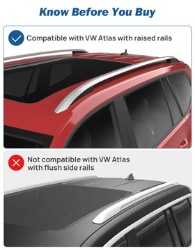 JOYTUTUS lifestyle image on VW Atlas during trip conveying added storage freedom