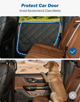 JOYTUTUS dual mesh pockets holding leash and bowls for organized travel