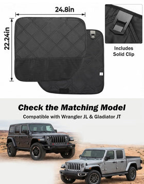 JOYTUTUS metal weight at bottom keeping protector secure while driving