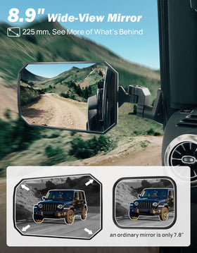 JOYTUTUS mirror close-up glass with clear, distortion-free view benefit