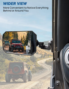 JOYTUTUS mirror glass closeup showing wide, clear reflection benefit