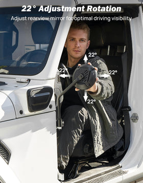 JOYTUTUS mounted on Jeep during off-road drive for improved visibility