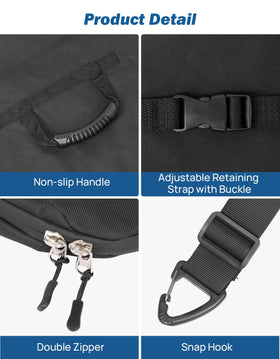 JOYTUTUS open bag showing separator and interior pockets for organized storage