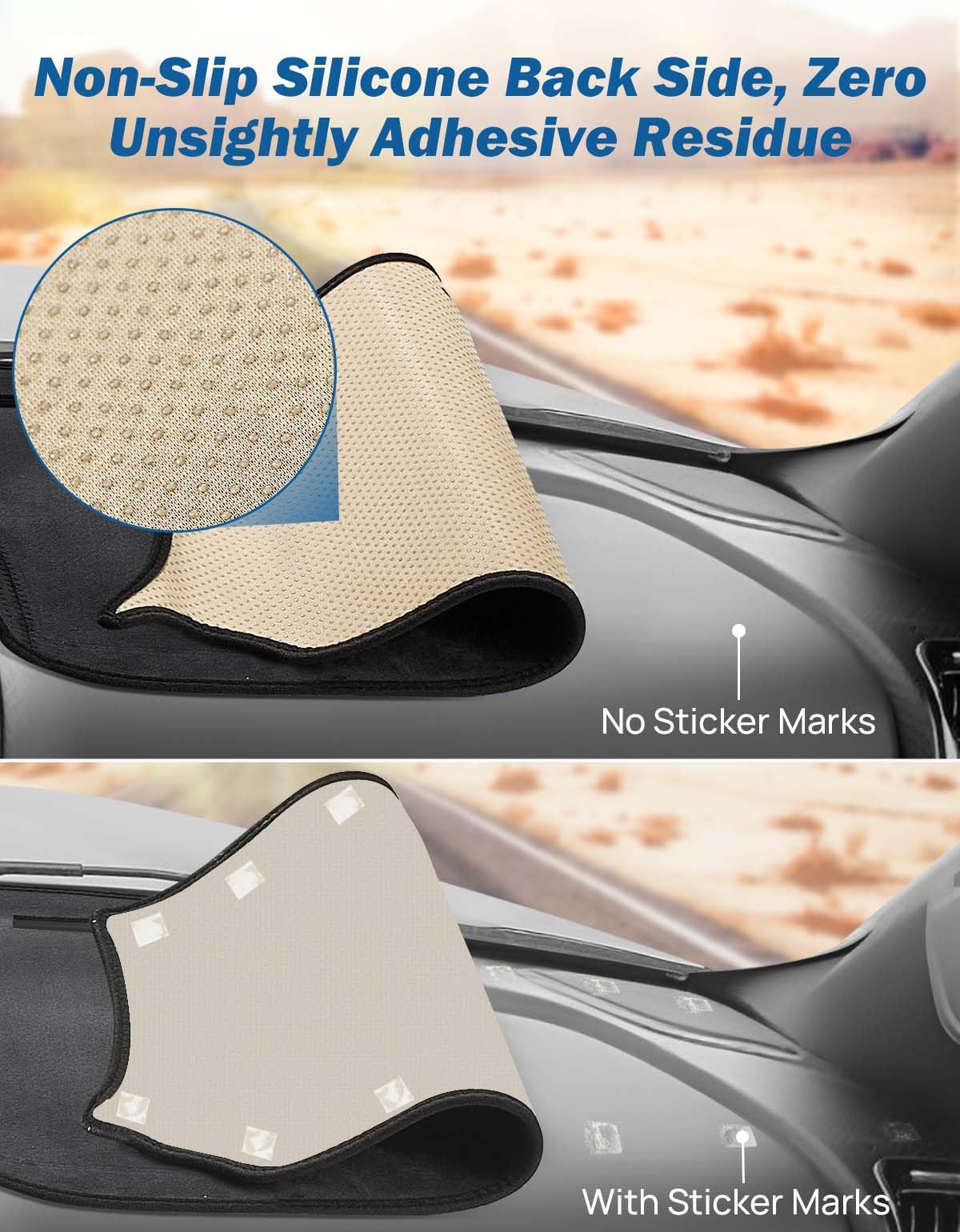 JOYTUTUS packaged dash cover with included instructions for easy setup