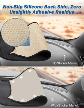 JOYTUTUS packaged dash cover with included instructions for easy setup