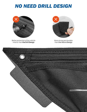 JOYTUTUS rear door pocket angled view demonstrating universal fit and accessibility