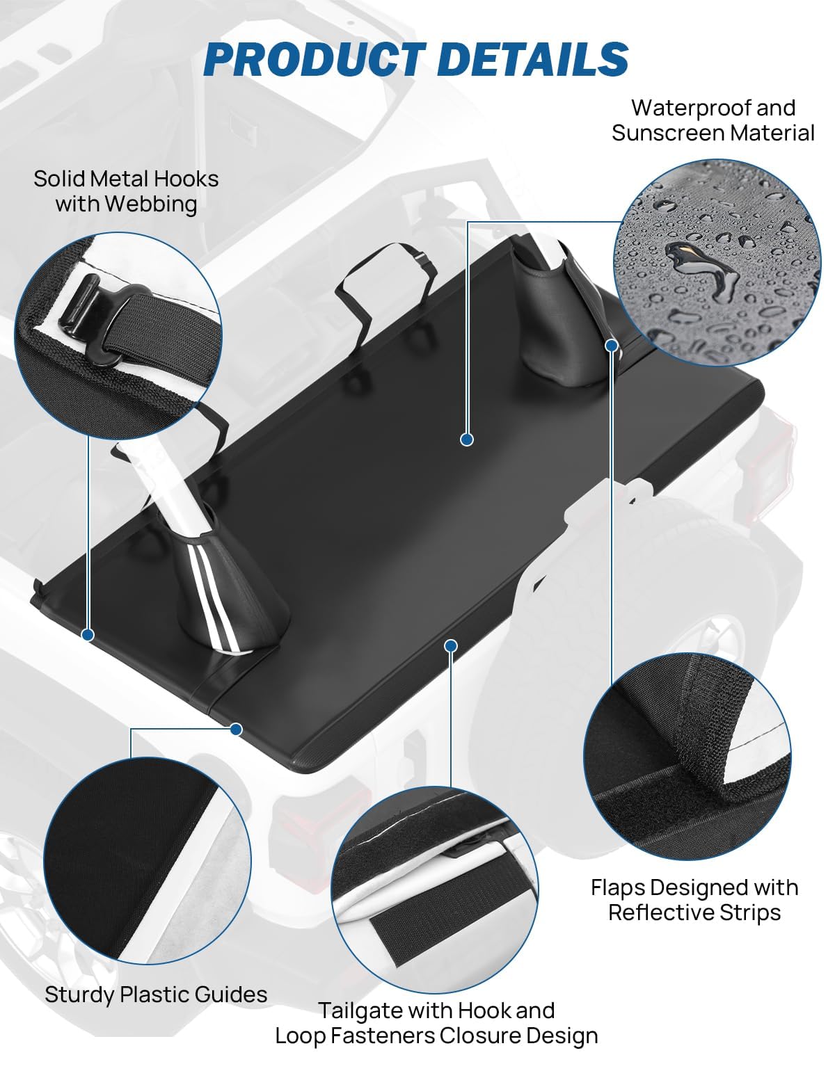 JOYTUTUS reflective stripe illuminated at night improving vehicle visibility