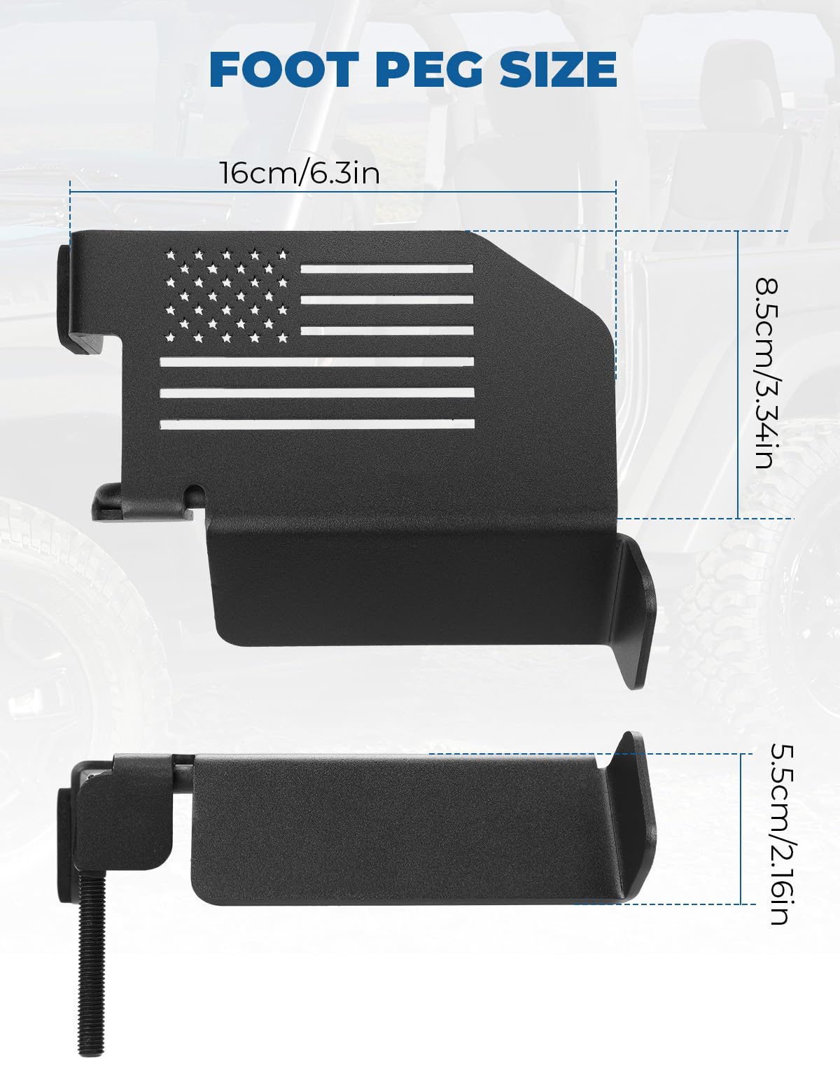 JOYTUTUS scale comparison on Jeep hinge demonstrating compact durable size