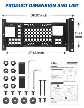 JOYTUTUS size comparison with a 44 lb load illustrating weight capacity benefit
