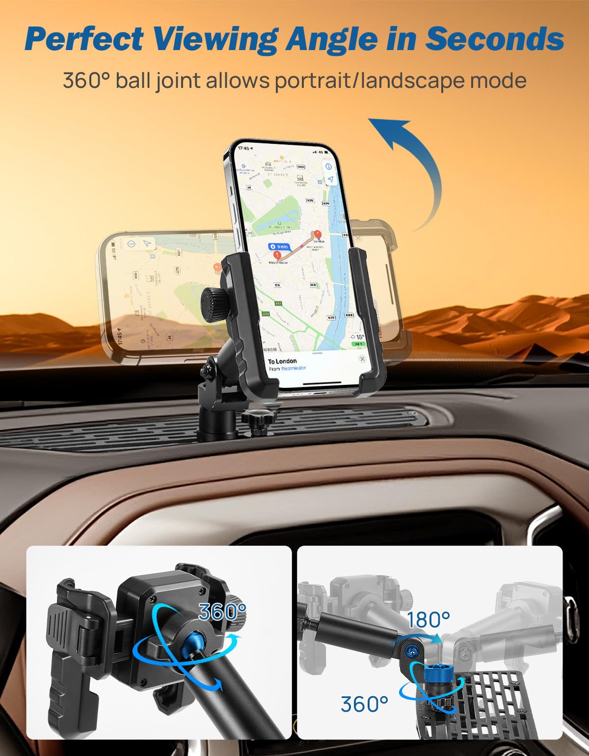 JOYTUTUS semi-wrap right clip lock securing phone without blocking camera