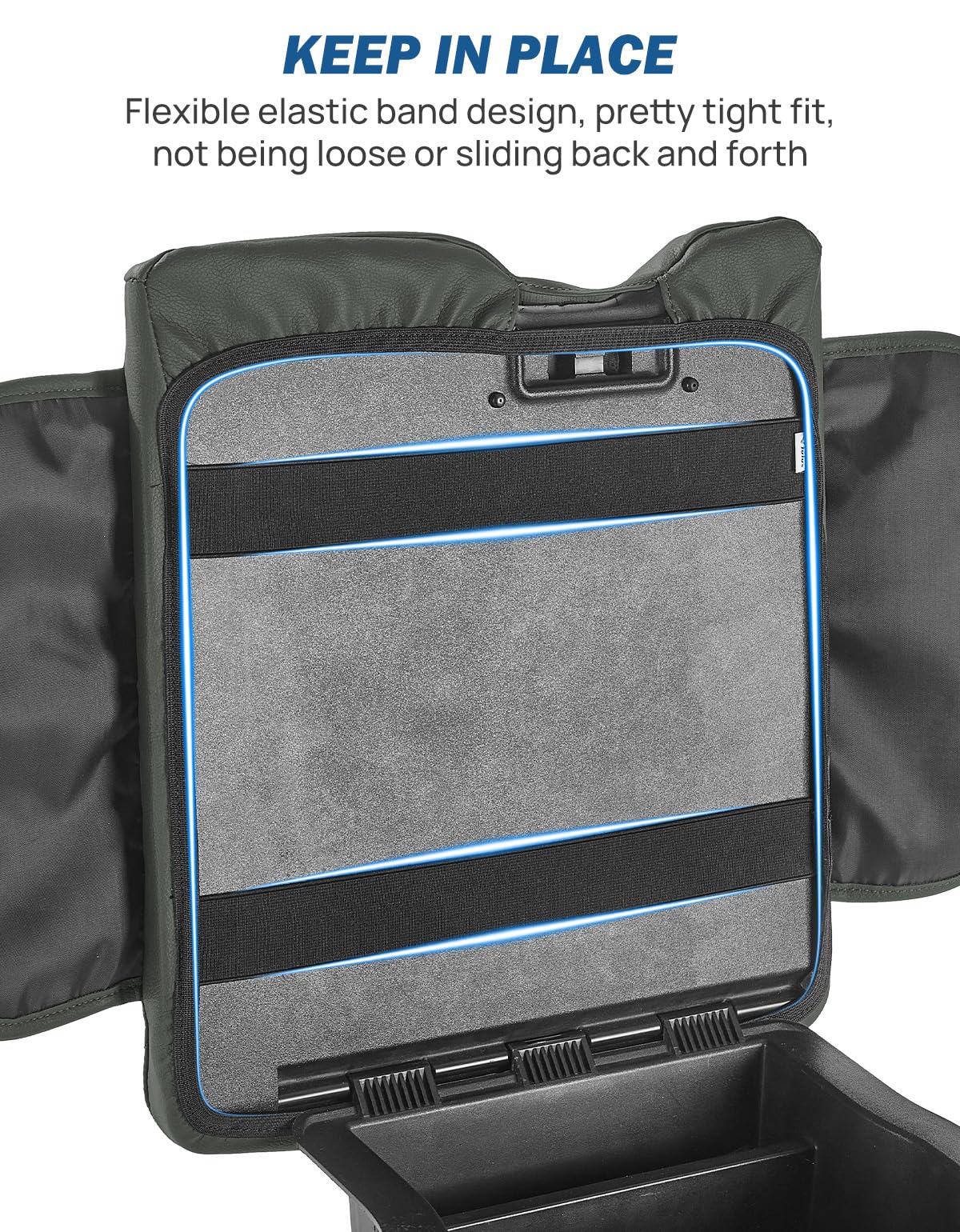 JOYTUTUS side pocket detail holding phone and sunglasses for convenience