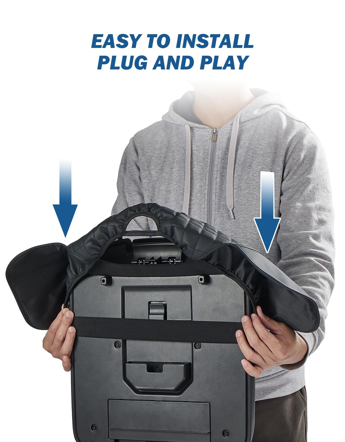 JOYTUTUS side pockets holding phone and keys for quick access
