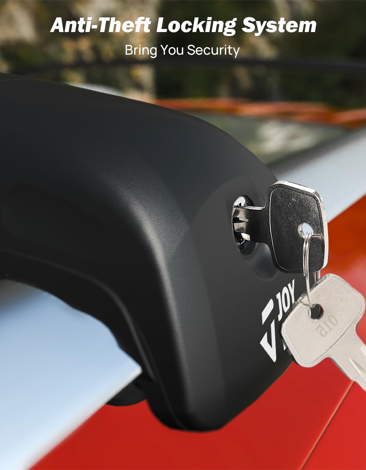 JOYTUTUS side profile highlighting aerodynamic shape for lower wind noise benefit