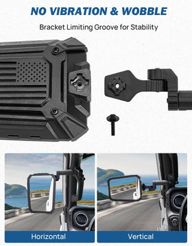 JOYTUTUS side profile on Jeep hinge, provides secure clamp fit