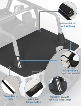 JOYTUTUS side view showing plastic tub rail insert for stable side retention