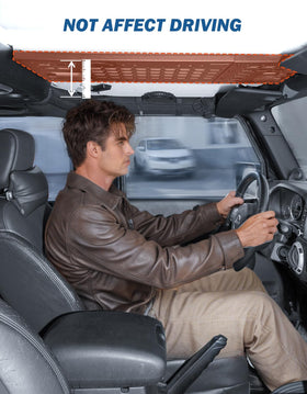 JOYTUTUS side view mounted to hard-top demonstrating secure no-drill attachment