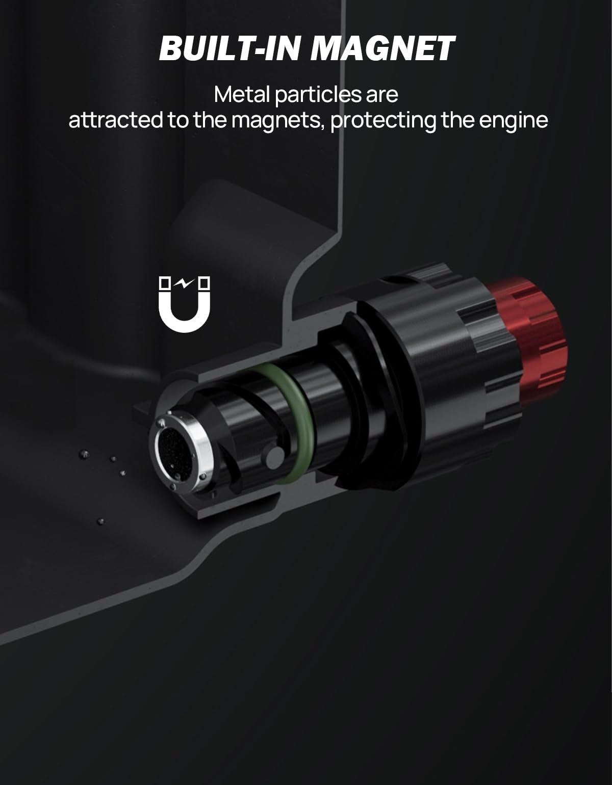 JOYTUTUS valve next to a coin for size scale confirming compact fitment