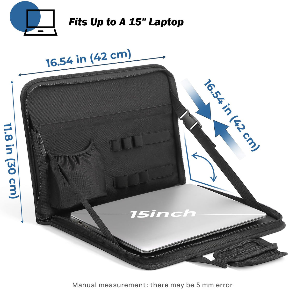 JOYTUTUS tray with 15 inch laptop showing size compatibility and practical use