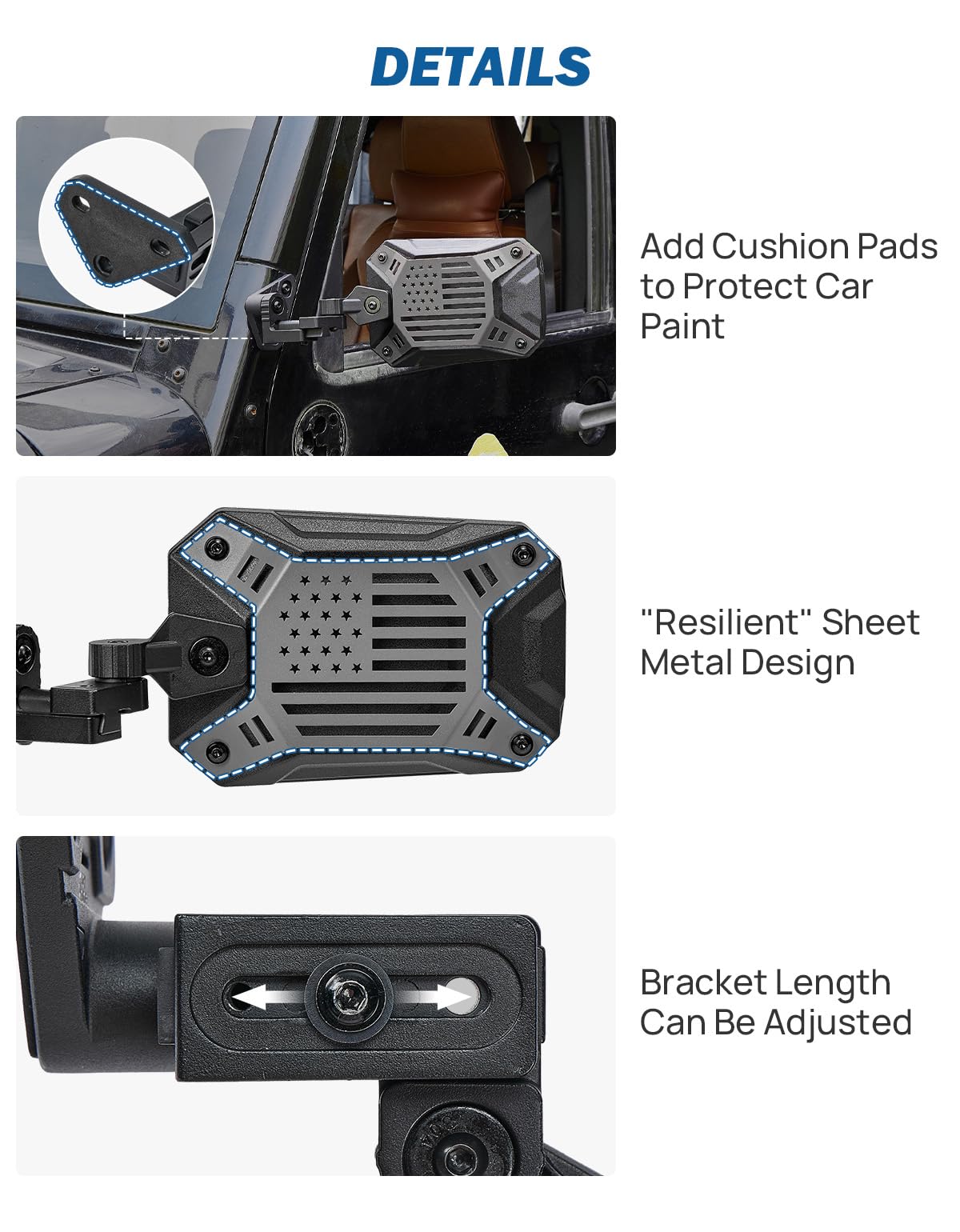 JOYTUTUS integrated spotlight mount ready for auxiliary light attachment
