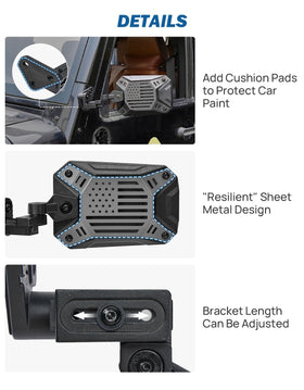JOYTUTUS integrated spotlight mount ready for auxiliary light attachment