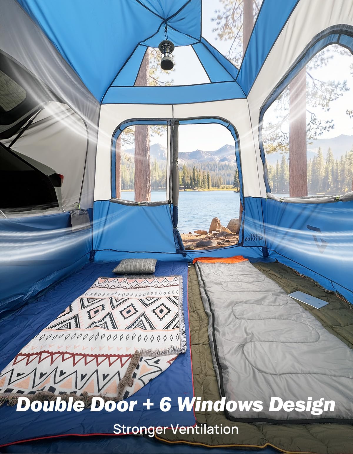 JOYTUTUS freestanding tent detached from car for versatile campsite use benefit
