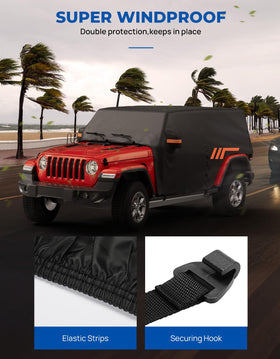 JOYTUTUS windproof strap and hook secure cover against strong gusts