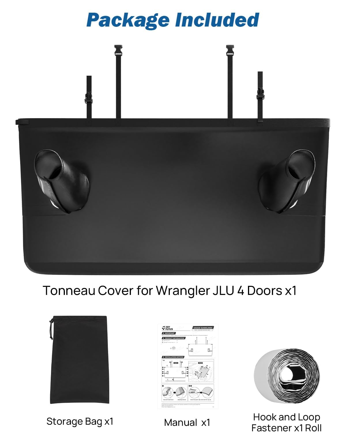 JOYTUTUS reinforced strap attached to rear seat offering cargo stability