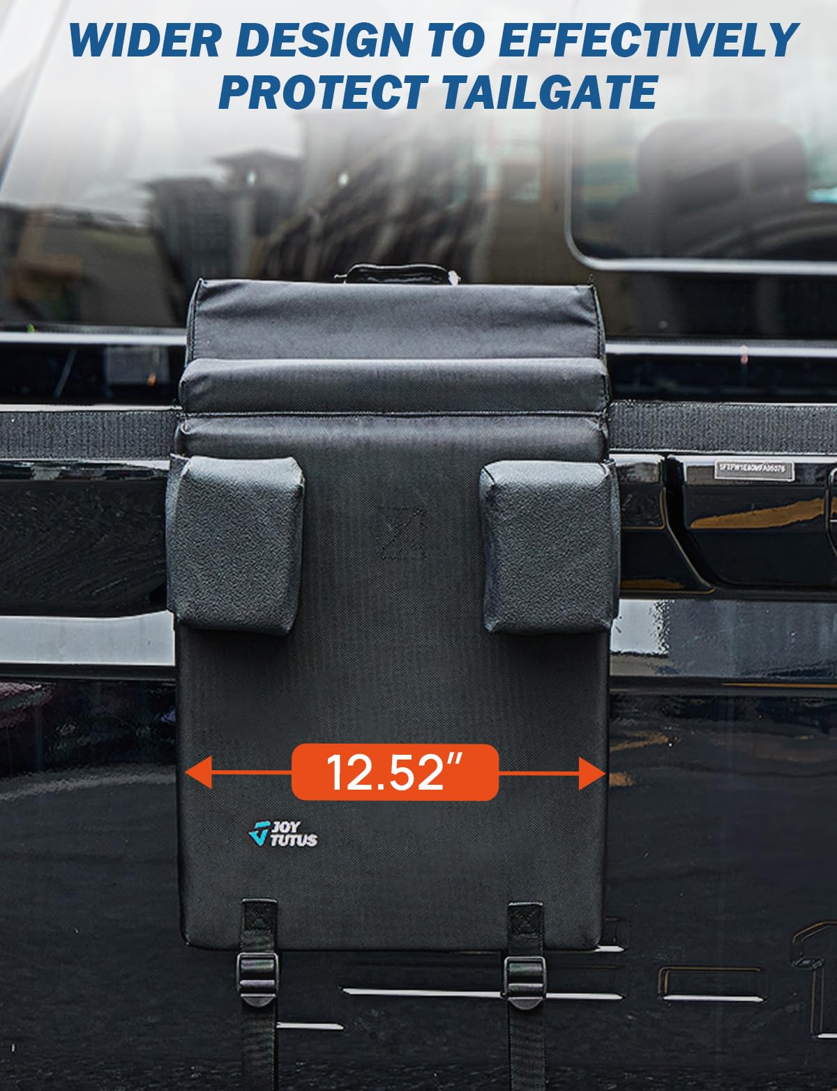 JOYTUTUS side view of bike mounted on pad showing anti-wobble support