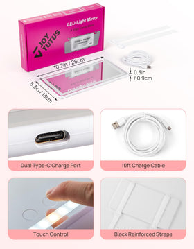 JOYTUTUS USB-C cable and dual ports showing flexible charging convenience