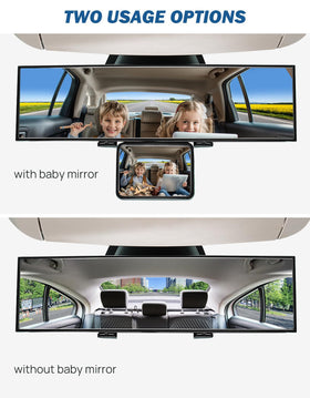 JOYTUTUS view of backseat with child visible demonstrating easy driver monitoring